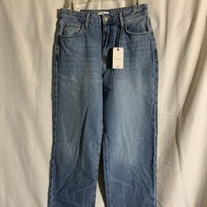 Forever 21 90s Fit Straight Leg Jeans, Size 27 Waist, Medium Denim, NWT